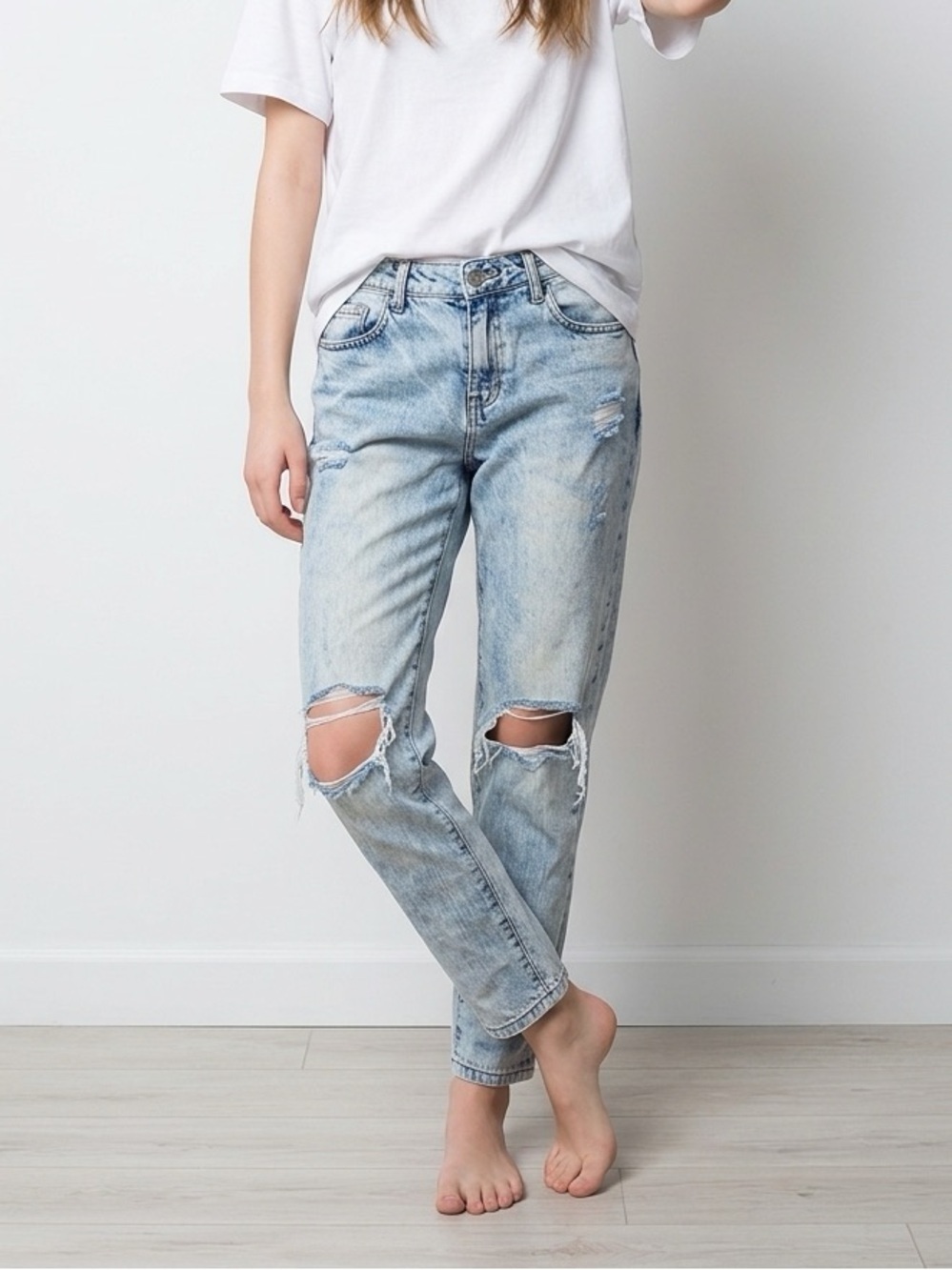 Garage Light Blue Distressed Jeans | Punk | Festival | Concert | Size 4